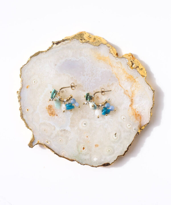 ALIKI STONE HOOPS