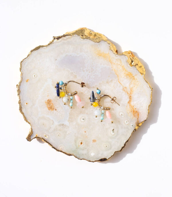 ALIKI STONE HOOPS